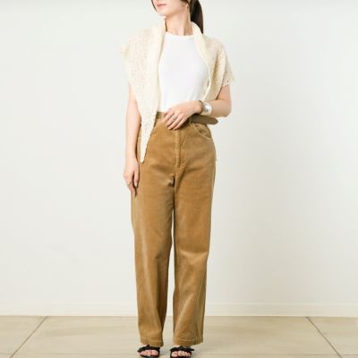 25S/S】ローゲージリネン トライアングルニットスカーフ