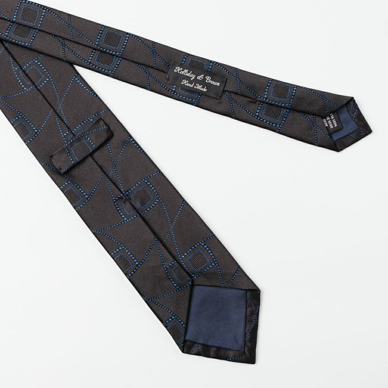2025年秋冬新作】ホリデー&ブラウン ネクタイ／幾何学柄 | AINEXX