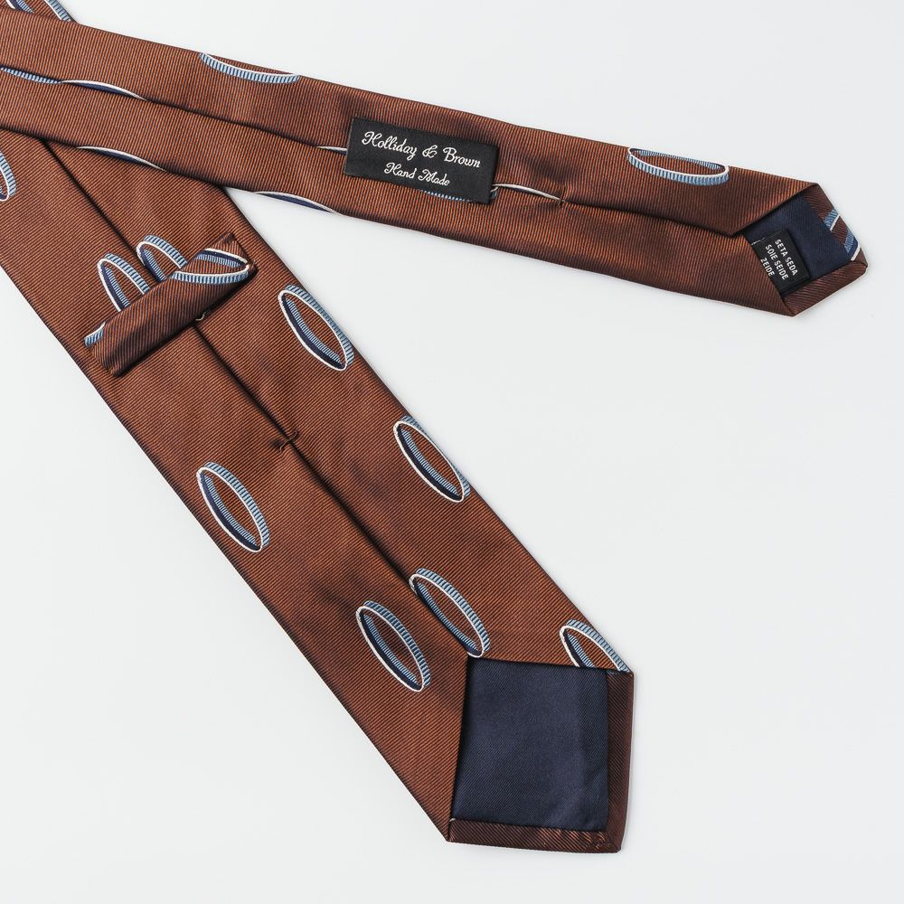 2026年春夏新作】ホリデー&ブラウン ネクタイ／幾何学柄 | AINEXX