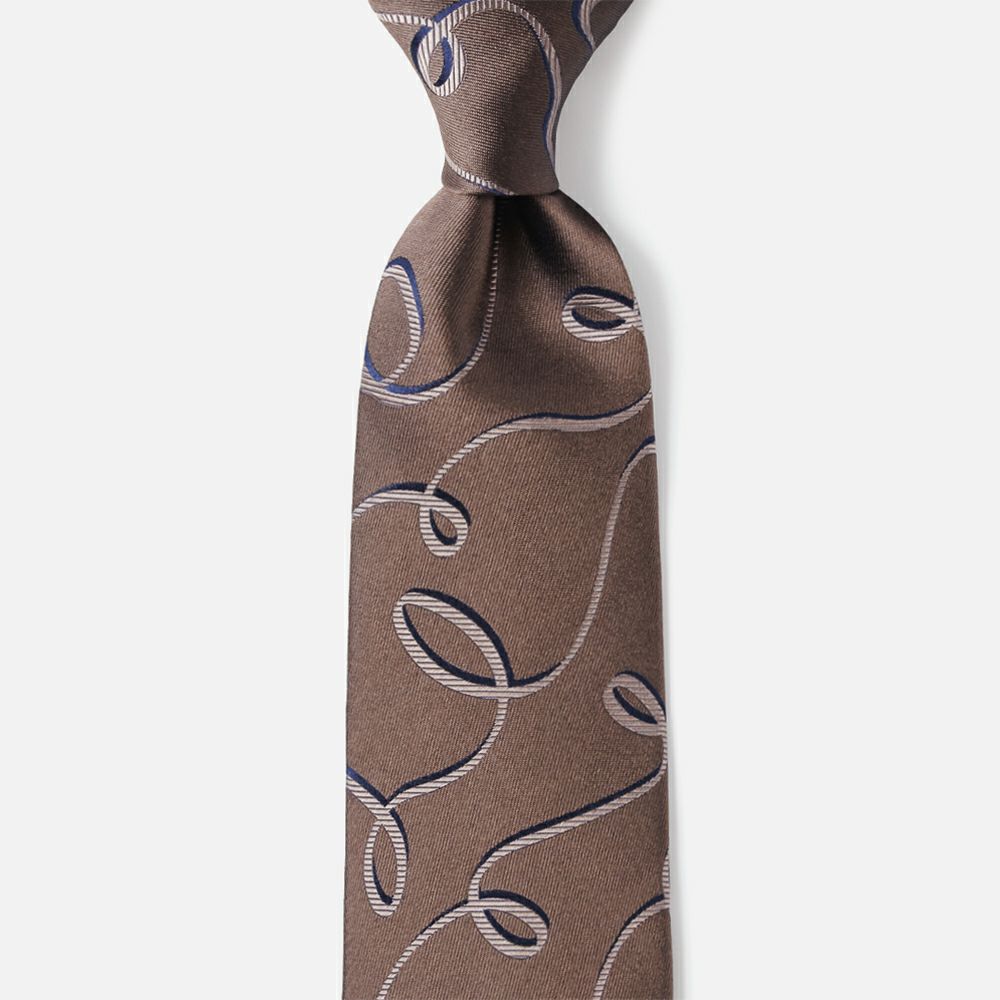 2026年春夏新作】ホリデー&ブラウン ネクタイ／幾何学柄 | AINEXX