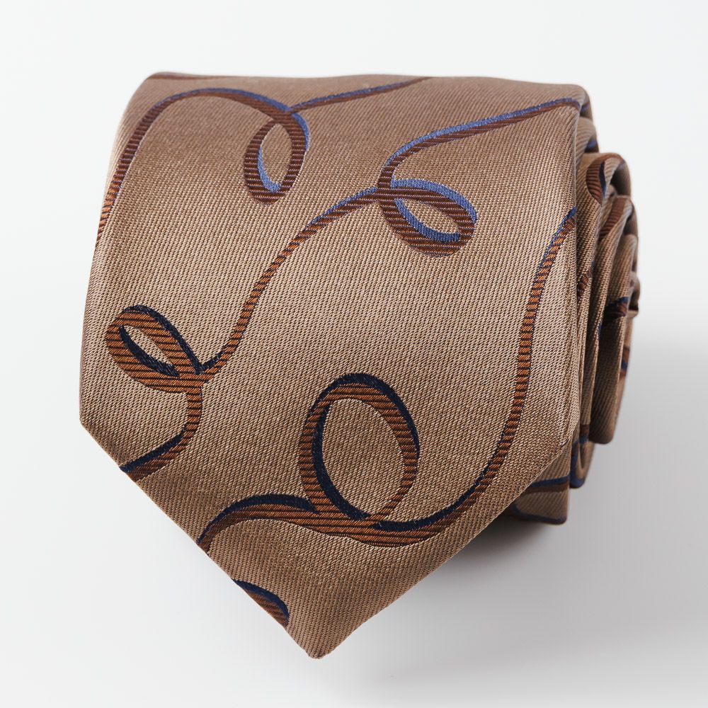 2026年春夏新作】ホリデー&ブラウン ネクタイ／幾何学柄 | AINEXX