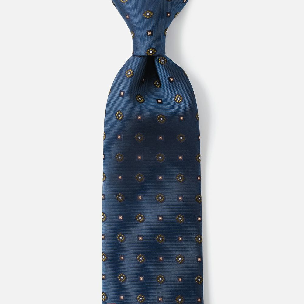 Holliday & Brown ネクタイ 小紋柄 ネイビー 2026年春夏新作】ホリデー&ブラウン ネクタイ／小紋 | AINEXX ONLINE